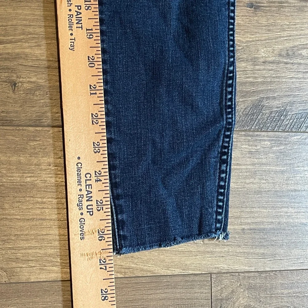 Kut from the Kloth Connie Fab Ab Ankle Skinny Jeans Dark Wash Distressed Size 4